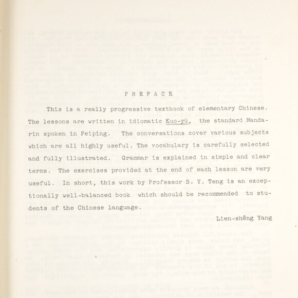 Conversational Chinese With Grammatical Notes, Teng Ssu-Yu 1st Ed Learn Mandarin - Picture 4 of 10